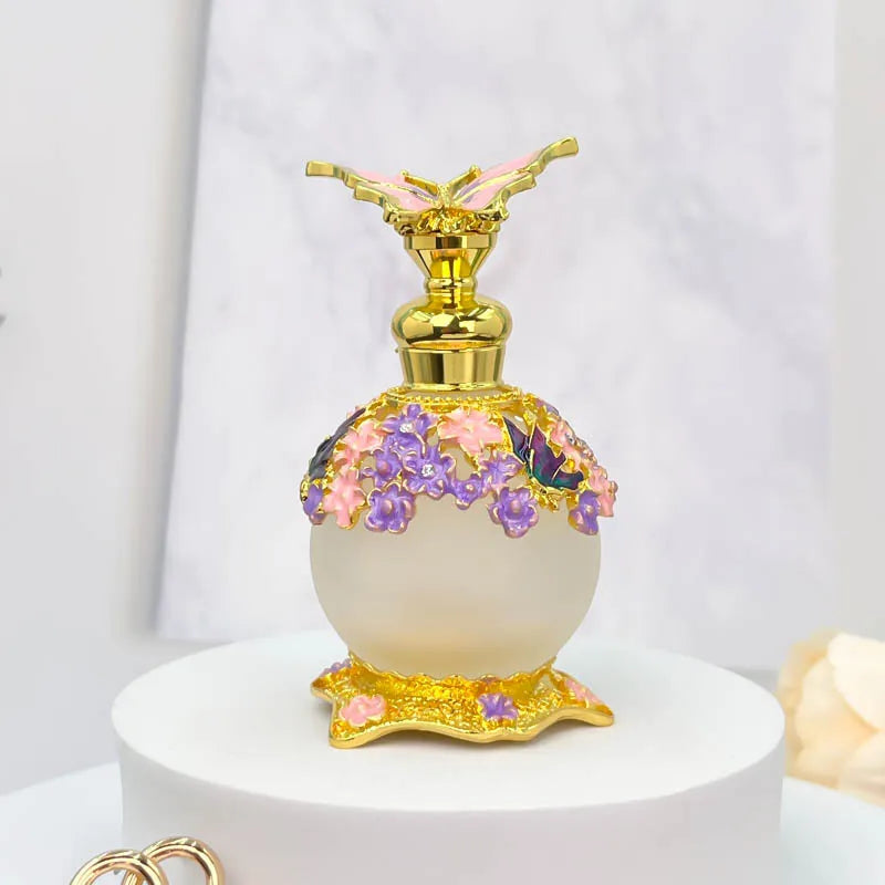 25ml Beauty Salon Special High-grade Thickened Butterfly Glass Vacuum Packing Essential Oil Perfume Bottle