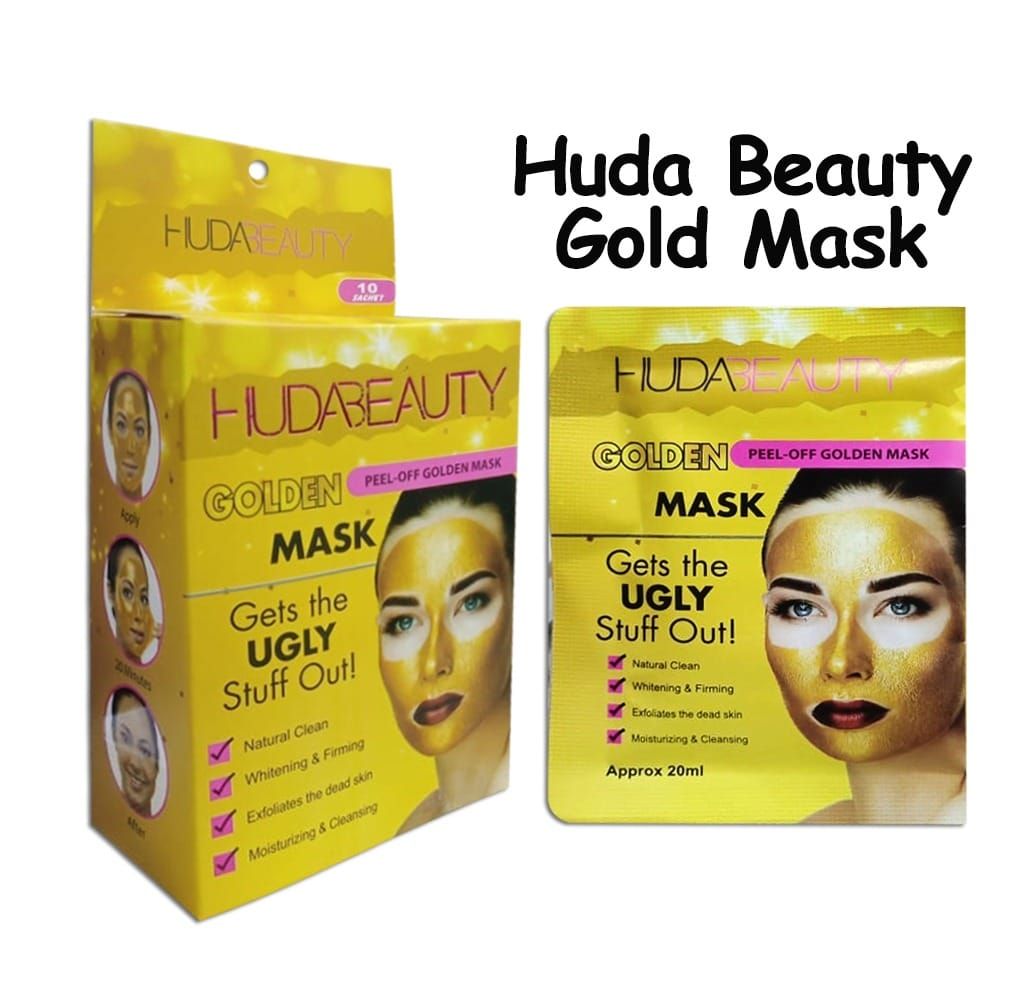10 Pecs Golden Huda Beauty Peel Off Golden Mask