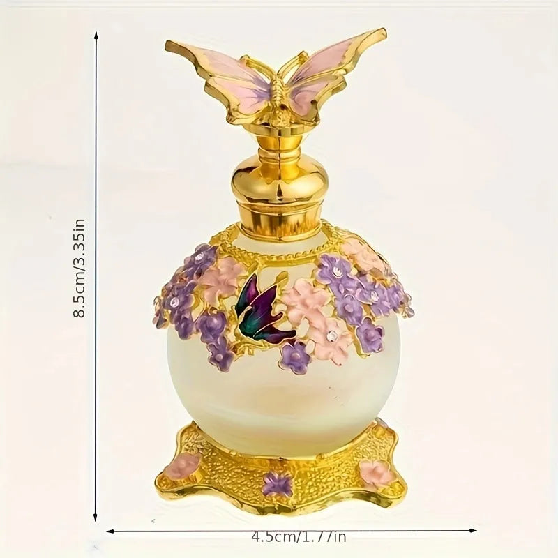 25ml Beauty Salon Special High-grade Thickened Butterfly Glass Vacuum Packing Essential Oil Perfume Bottle