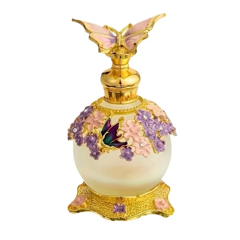 25ml Beauty Salon Special High-grade Thickened Butterfly Glass Vacuum Packing Essential Oil Perfume Bottle