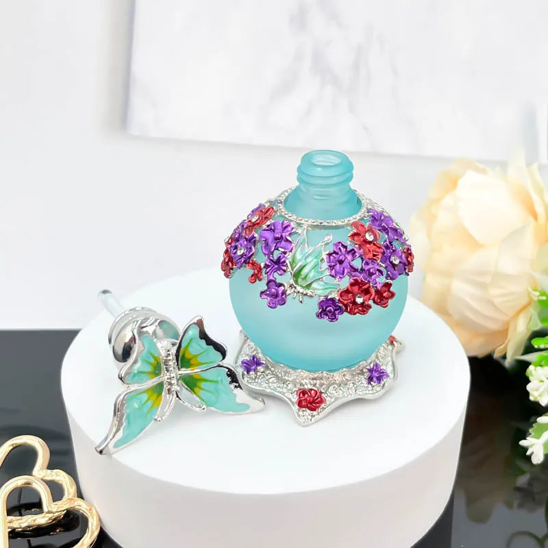25ml Beauty Salon Special High-grade Thickened Butterfly Glass Vacuum Packing Essential Oil Perfume Bottle