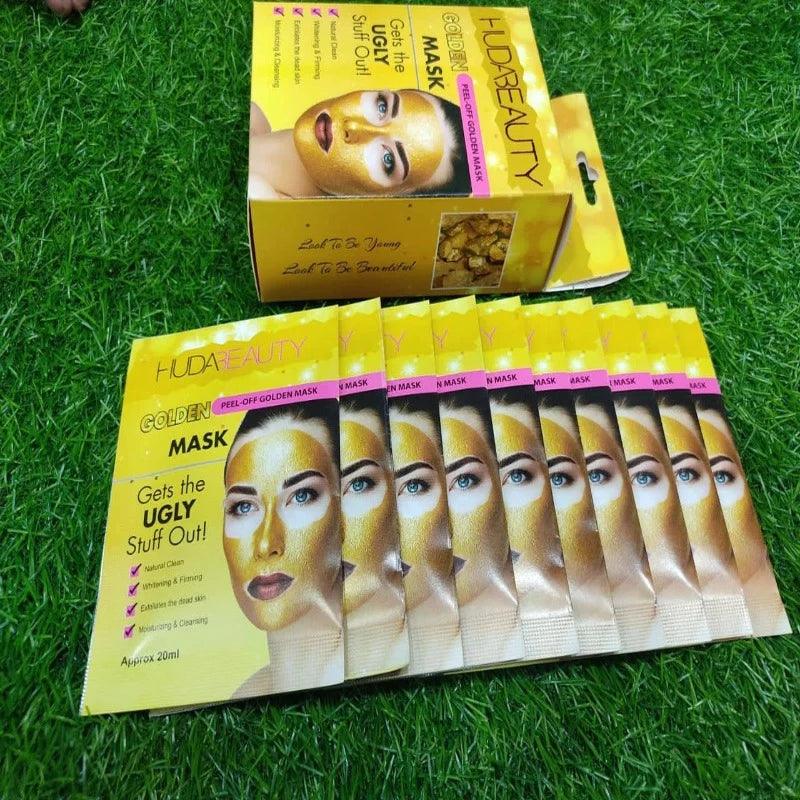 10 Pecs Golden Huda Beauty Peel Off Golden Mask